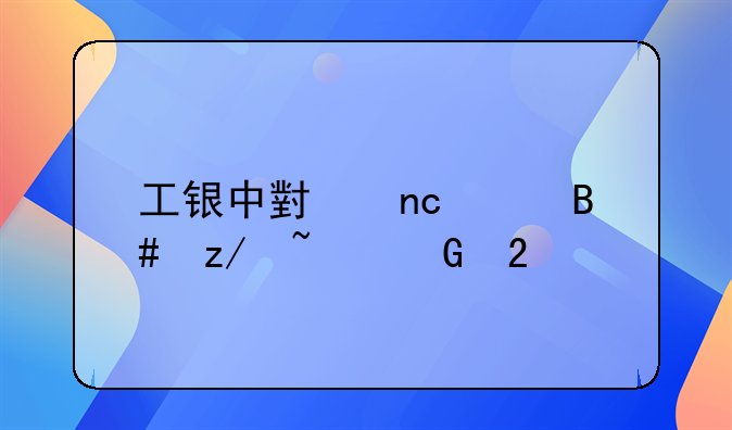 工银中小盘混合型基金持仓
